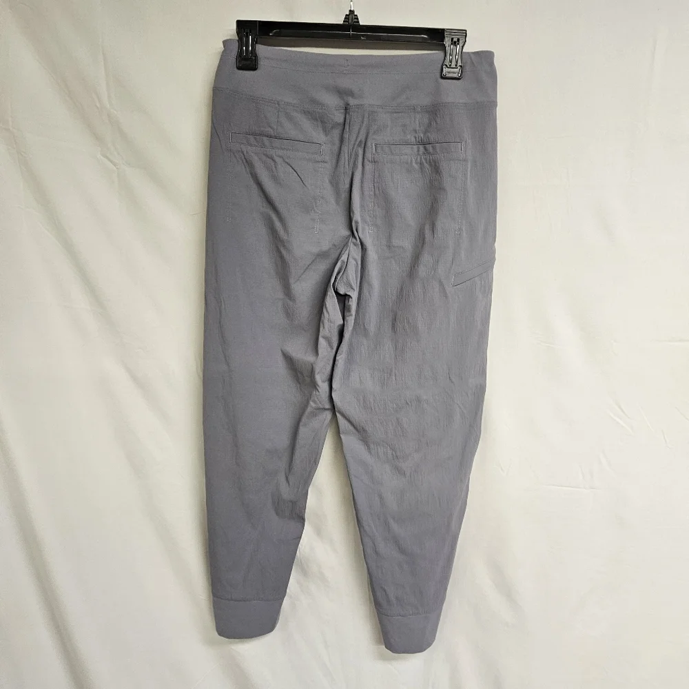 Athleta Headlands Hybrid Cargo Trek Pants Womens 4/P Blue Gray Hiking